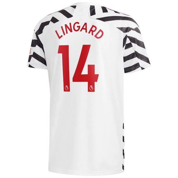 Maillot Football Manchester United NO.14 Lingard Third 2020-21 Blanc